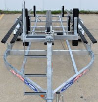 PT20T Tandem Axle Galvanized Pontoon Boat Trailer 