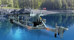 pontoon boat manual lift trailer