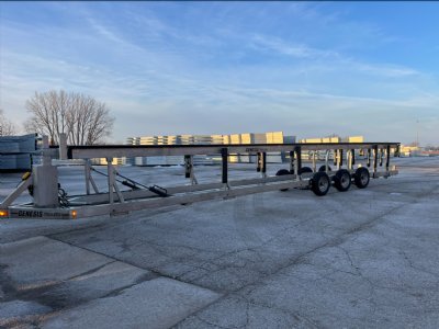 genesis scissor lift pontoon trailers