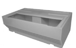 37" Pontoon Bench Base Replacement 