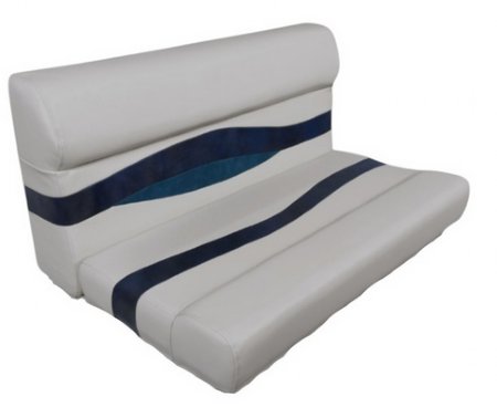 horizon pontoon boat seats are very comfortable with a white base color