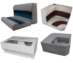 Horizon Premium Pontoon Seat Cushions and Bases