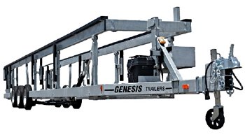 genesis scissor lift pontoon trailers