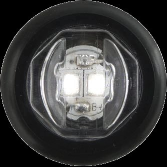 3/4" white license plate light