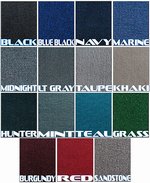 16oz- 6' Wide x 25' Long Pontoon Carpet- Marine Blue
