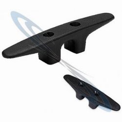 6.5" Black Pontoon Boat Cleat