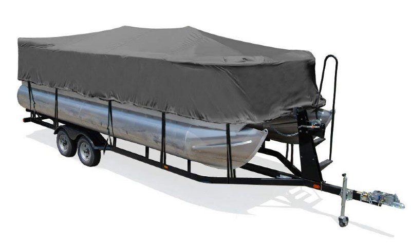 25'-1" - 26' x 102" Grey Pontoon Boat Cover