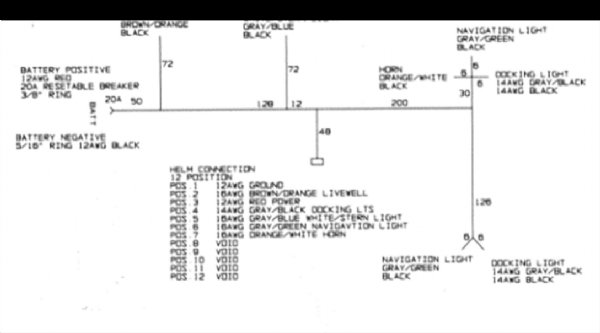 pontoon boat wiring diagram