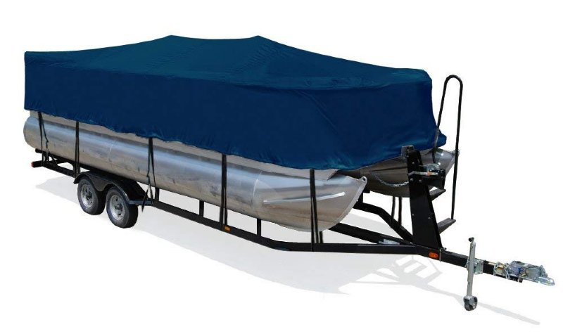17'-1" - 18' x 102" Navy Pontoon Boat Cover