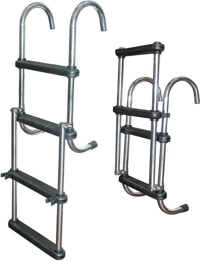 4 Step Stainless Steel Folding Pontoon Ladder