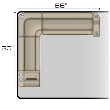 rear pontoon seat group