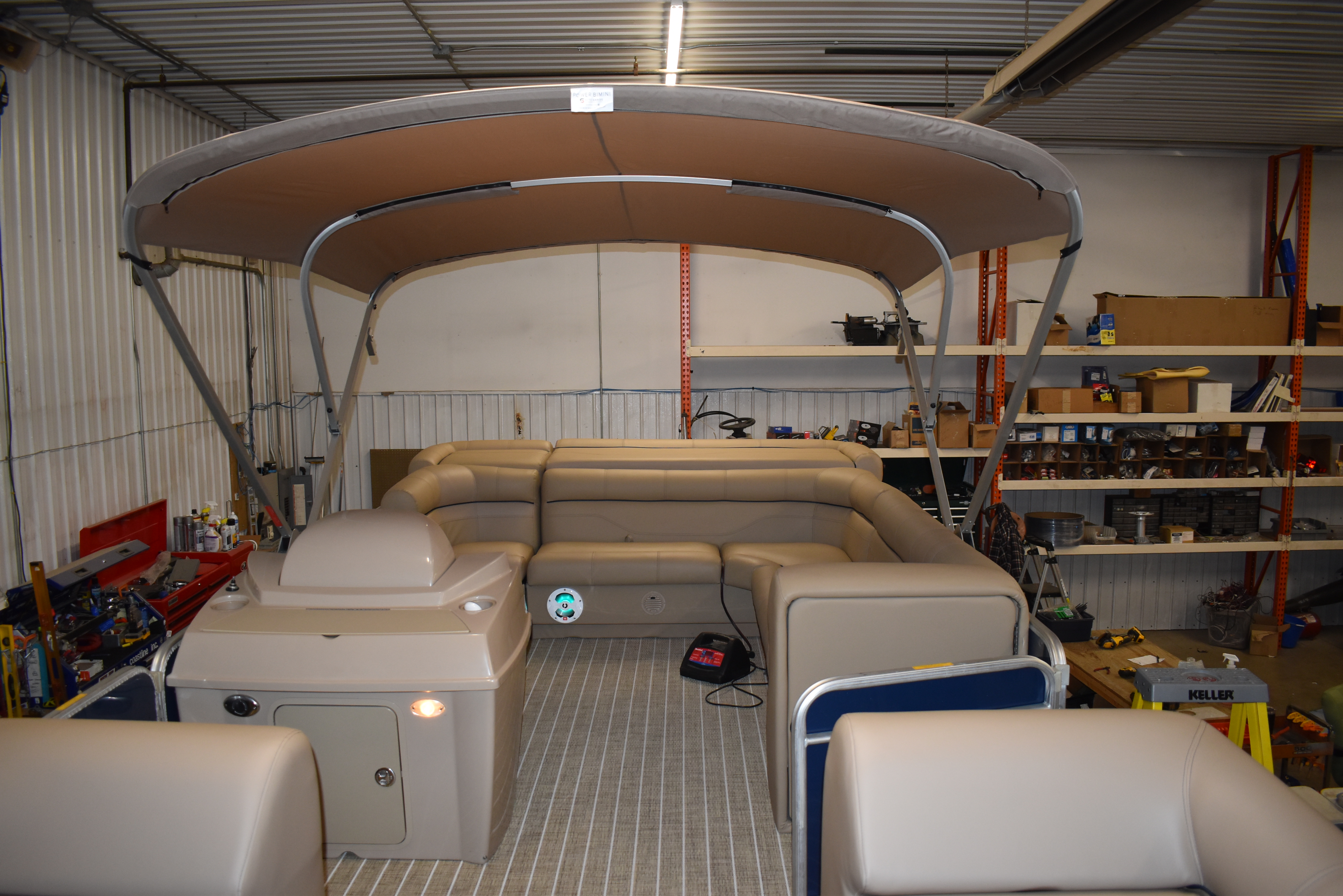 Pontoon Bimini Installation Photos