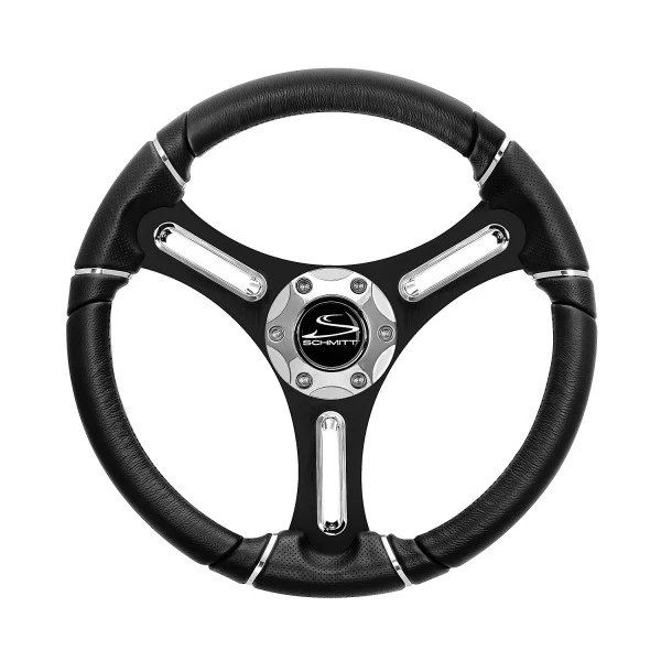 Forever Sharp 18" Black Polyurethane Steering Wheel – 5-Bolt Horn – Fits Freightliner 1996-2006 – 811CH-PU-TRC5-T01