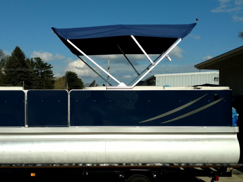 Battery Powered SureShade Pontoon Bimini 