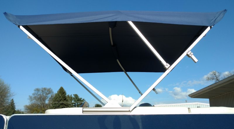 Black Frame Power Bimini