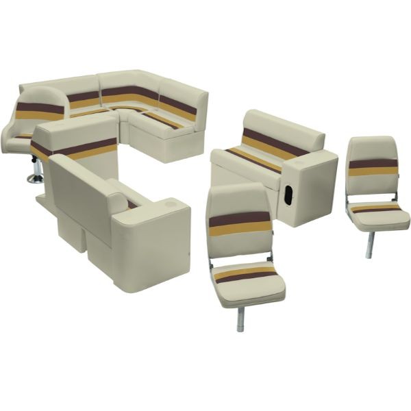 Complete Rear Entry Pontoon Fishing Seat Group Ws13575