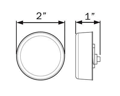2" LED marker light