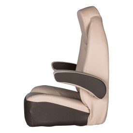 high back pontoon seat side view