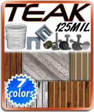 (16ft) Teak Aquatread Pontoon Vinyl Flooring Kit 