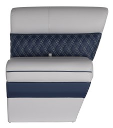 Premium Sunset 24" Angled Pontoon Bench Seat - Fits Next to Premium Large Pontoon Console