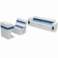 Wise Pontoon Seat Rear Group with Flip Flop WS13544