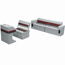 Wise Pontoon Seat Rear Group with Flip Flop WS13544