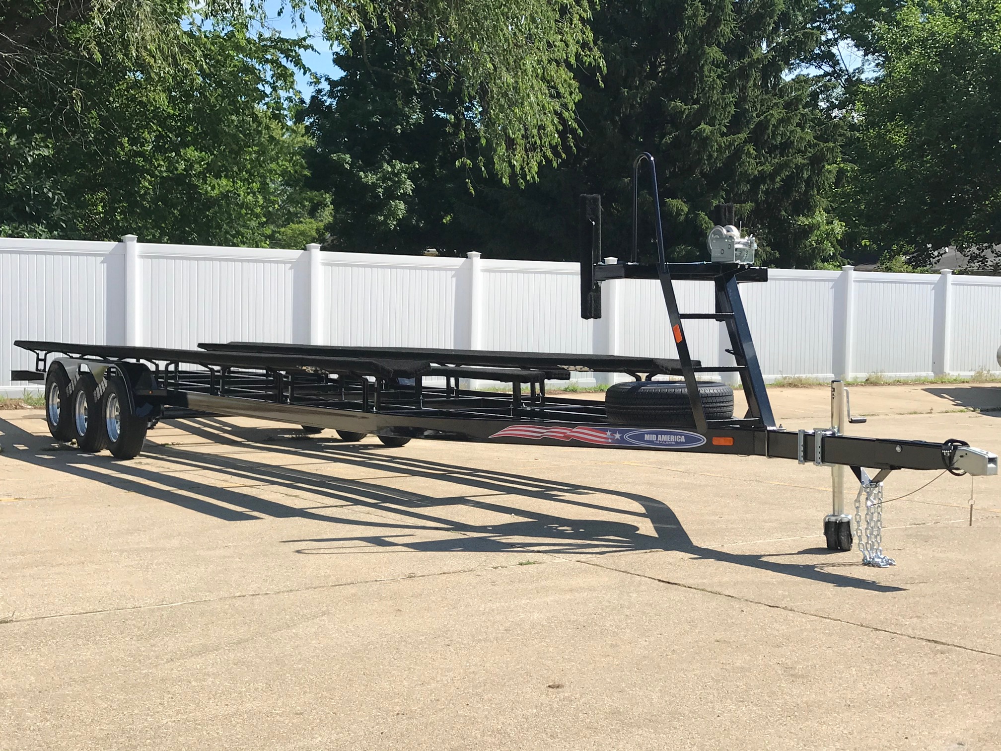 PT28-3HD Triple Axle Pontoon Boat Trailer with Brakes