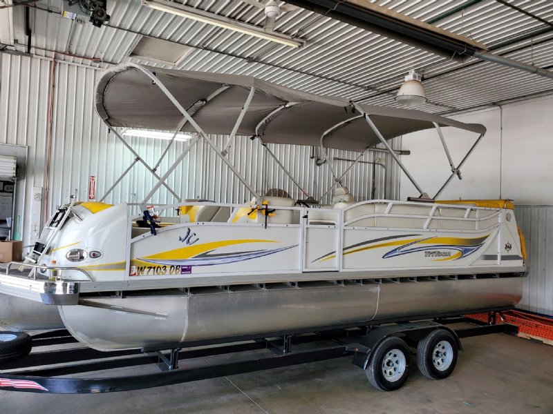 Pontoon Boat Bimini Twin Top Complete Kit