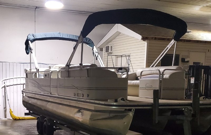 Pontoon Bimini Twin Top Complete Kit (8' X 17')