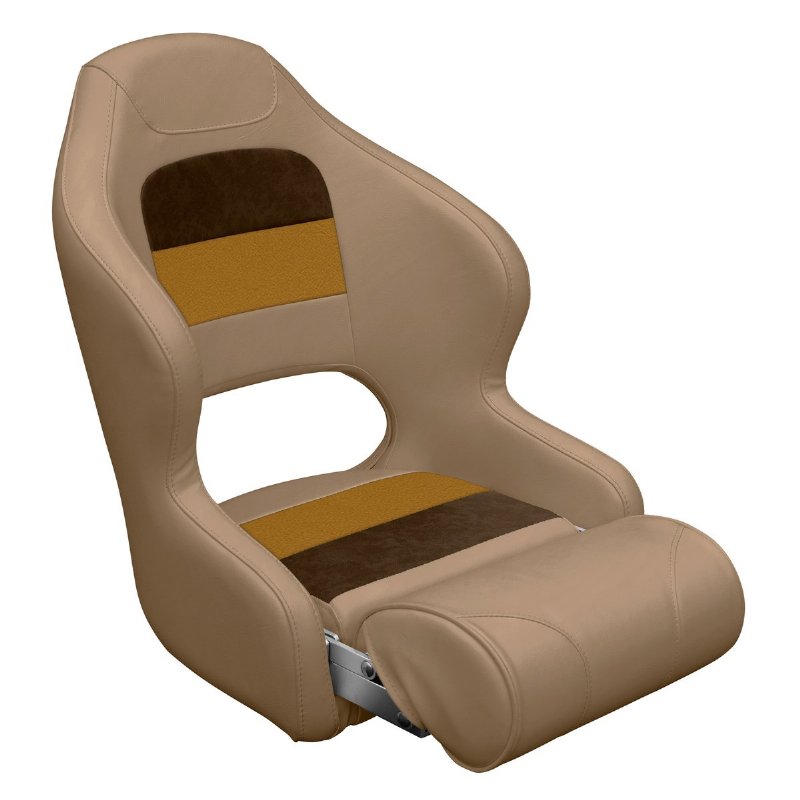 Wise Deluxe Series Pontoon Bucket Seat w/ Flip Up Bolster