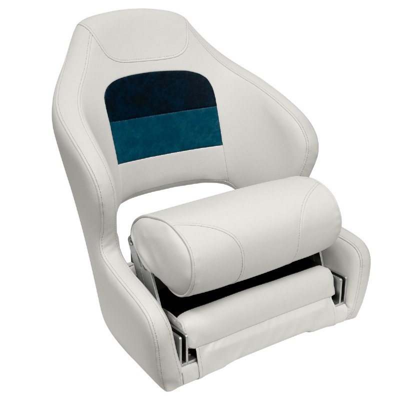 Wise Deluxe Series Pontoon Bucket Seat w/ Flip Up Bolster