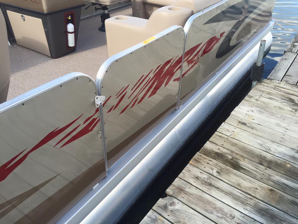 replacement pontoon boat fence