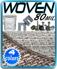 (30ft) 80 Mil Woven Vinyl Flooring Kit