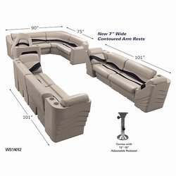 Pontoon Boat Seat Group WS14012